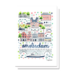 Amsterdam Map Card