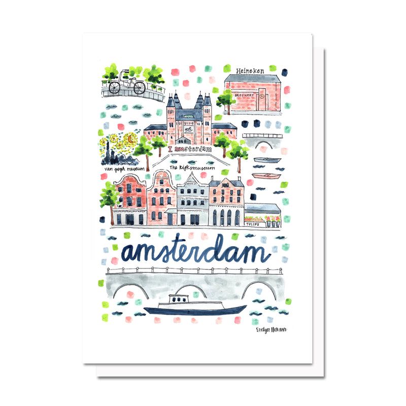 Amsterdam Map Card
