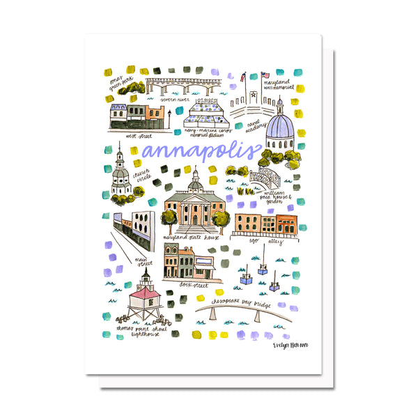 Annapolis, MD Map Card