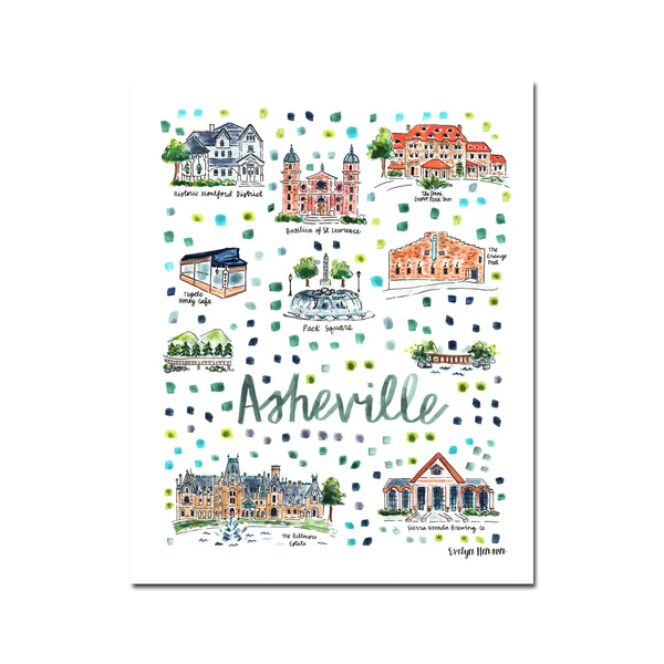 "Asheville, NC" Fine Art Print