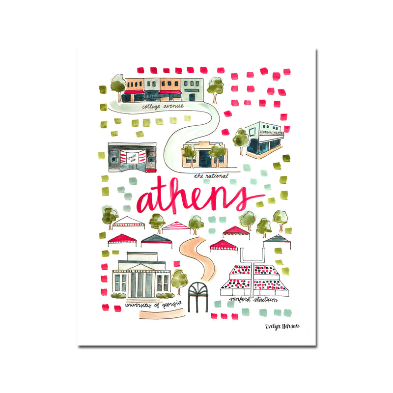 "Athens, GA" Fine Art Print