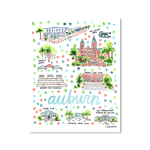 "Auburn, AL" Fine Art Print