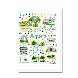 Augusta, GA Map Card