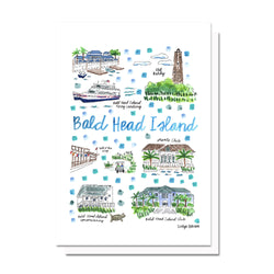 Bald Head Island, NC Map Card