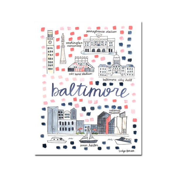 "Baltimore, MD" Fine Art Print