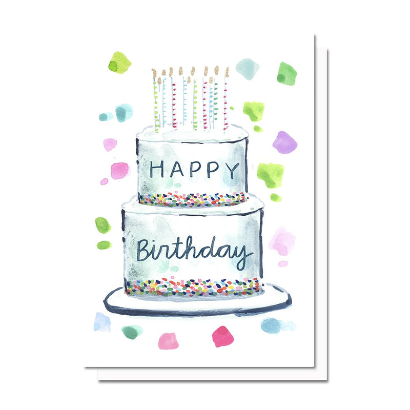 Birthday Cake, Printable Card Download