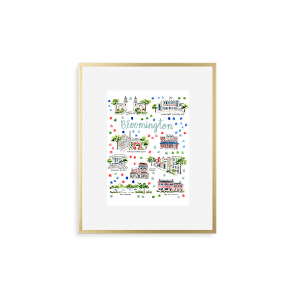 "Bloomington, IN" Fine Art Print