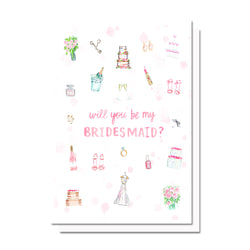 Bridal Party Things Bridesmaids/MOH Ask Card