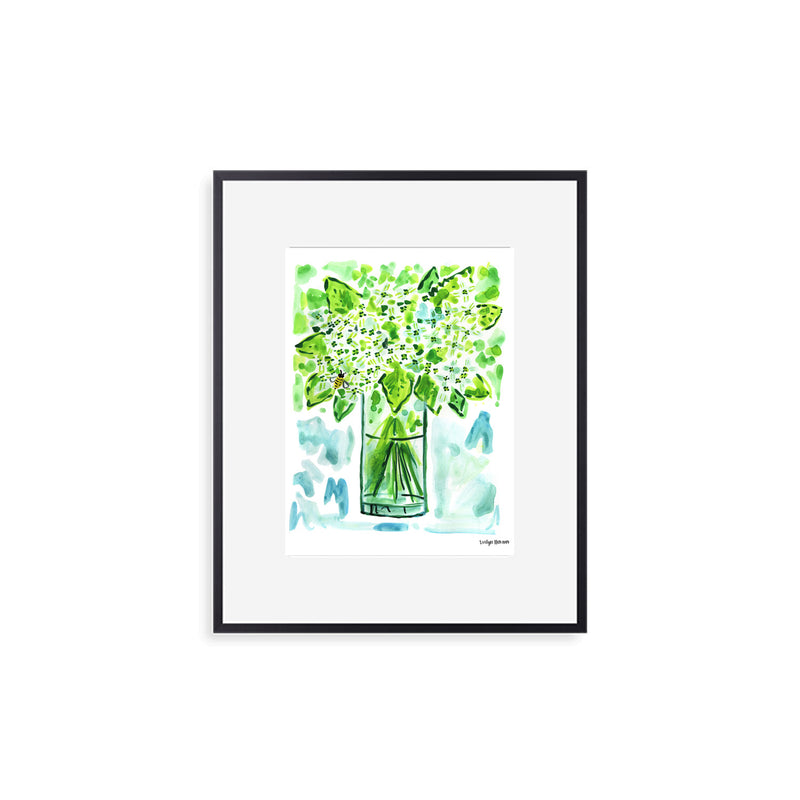 The "Hydrangea Bumblebee" Fine Art Print