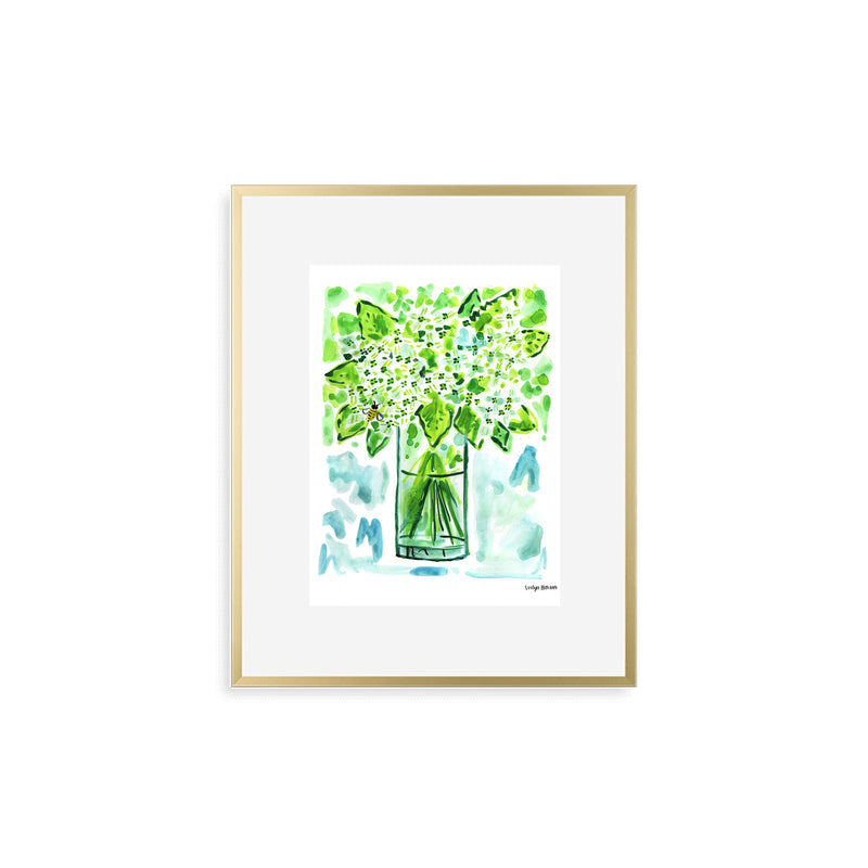 The "Hydrangea Bumblebee" Fine Art Print