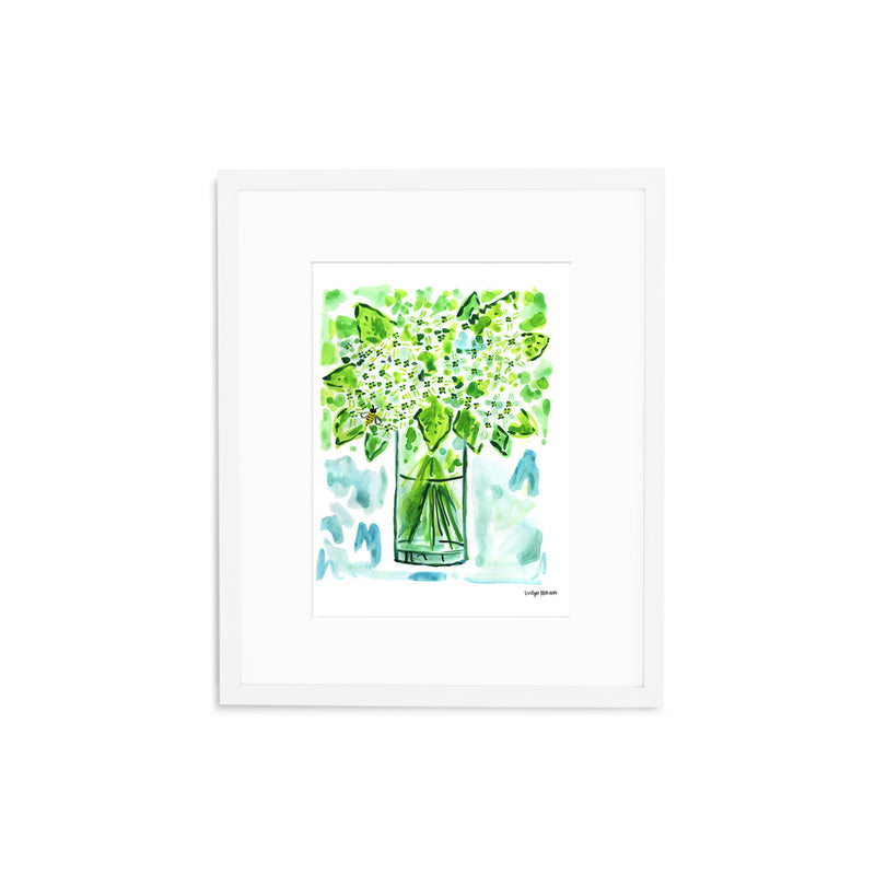 The "Hydrangea Bumblebee" Fine Art Print