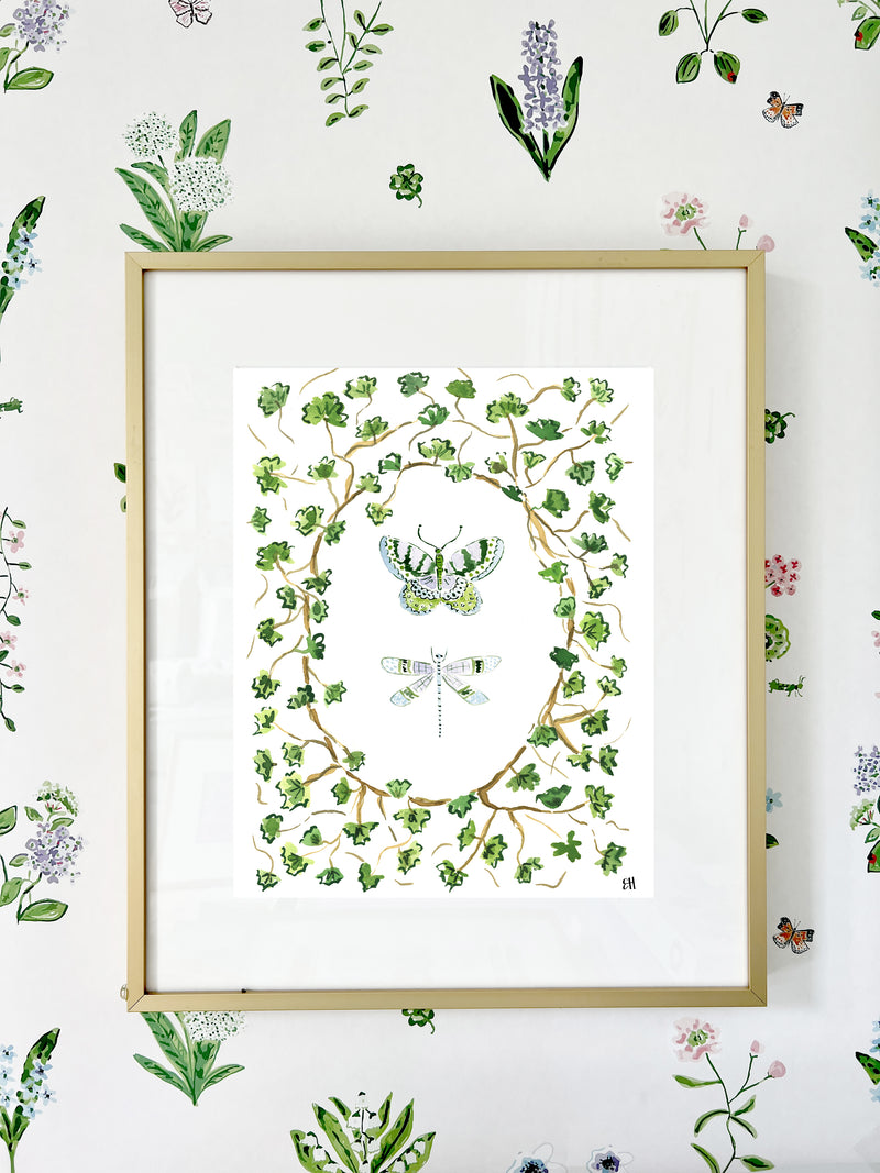 The "Butterflies and Ferns No. 2" Fine Art Print