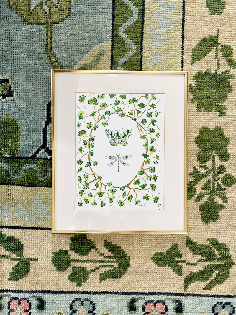 The "Butterflies and Ferns No. 2" Fine Art Print