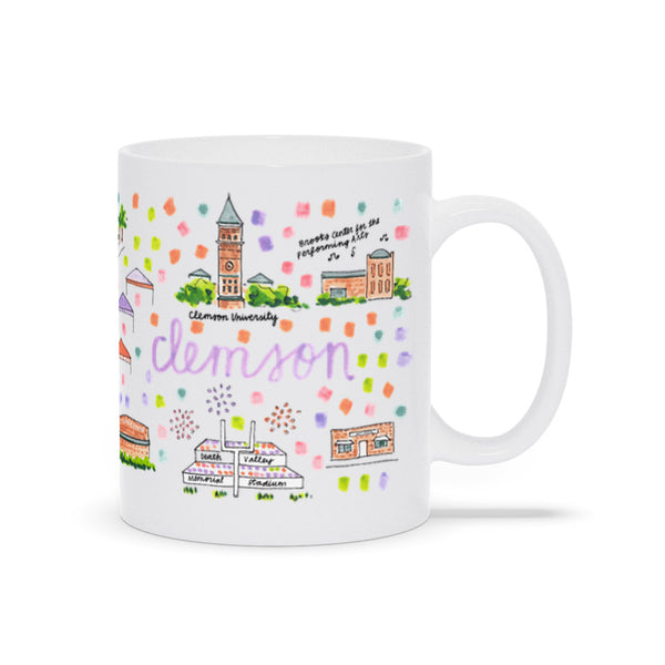 Clemson, SC Map Mug