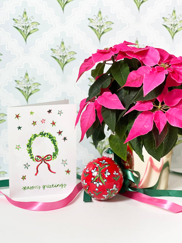 Holiday Poinsettas Wrapping Paper – Evelyn Henson