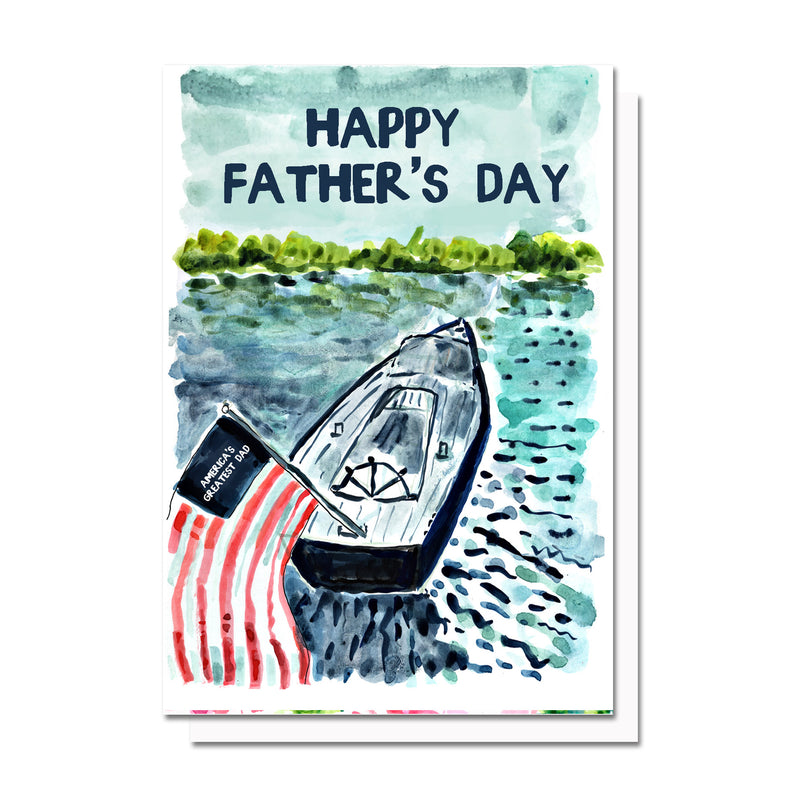 Father's Day Boat Card