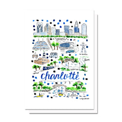 Charlotte, NC Map Card