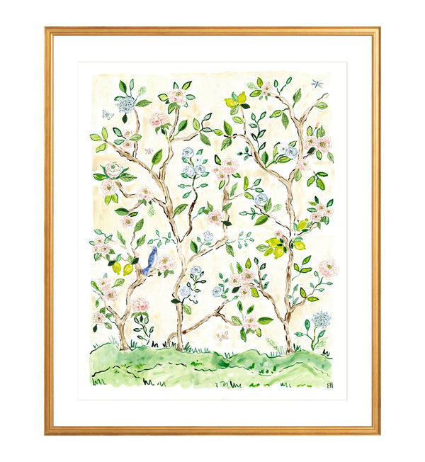 The "Chinoiserie Pinks No. 2" Fine Art Print