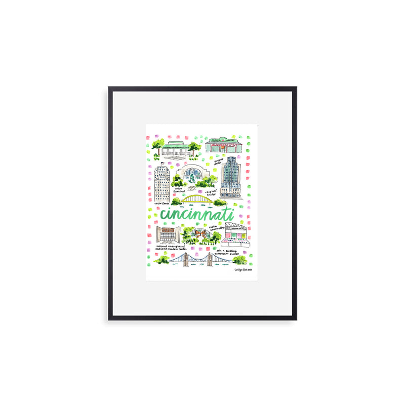 "Cincinnati, OH" Fine Art Print