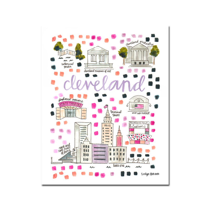 "Cleveland, OH" Fine Art Print