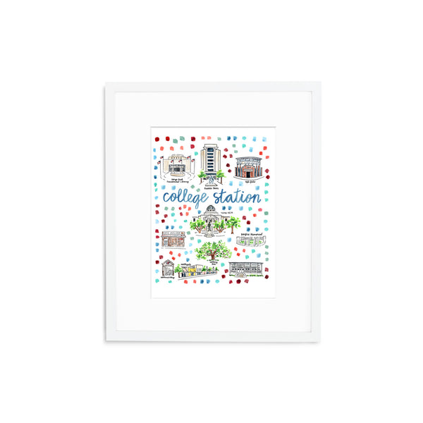 "College Station, TX" Fine Art Print
