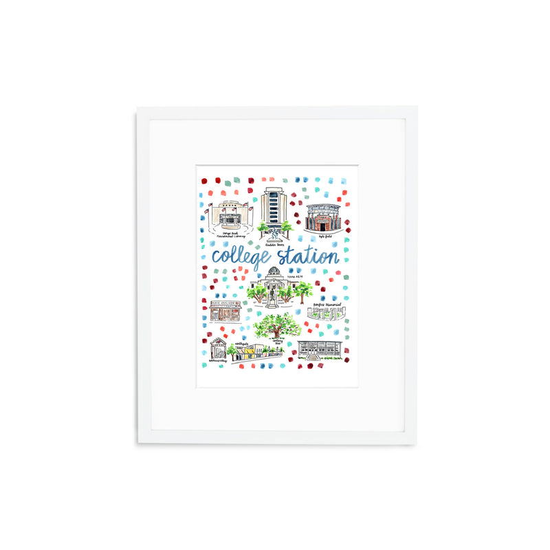 "College Station, TX" Fine Art Print