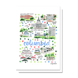 Columbia, SC Map Card