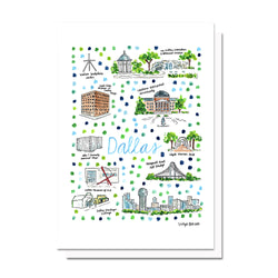 Dallas, TX Map Card