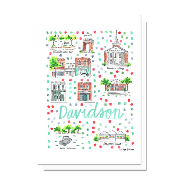 Davidson, NC Map Card