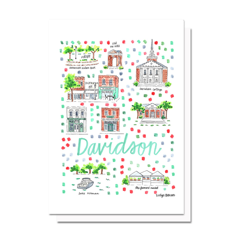 Davidson, NC Map Card
