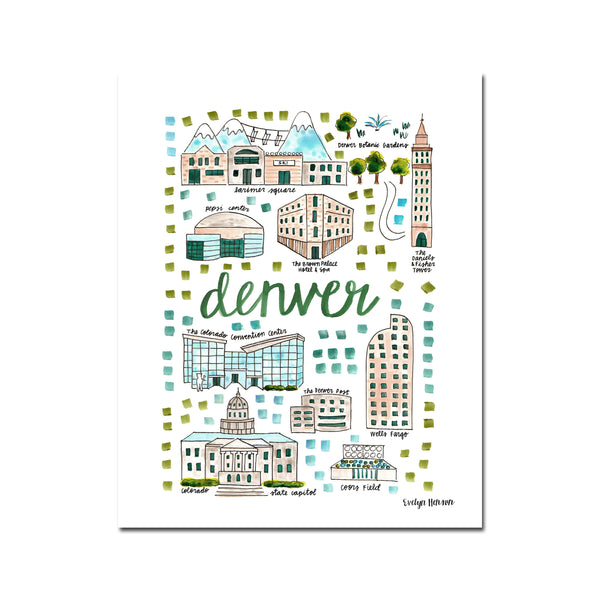 "Denver, CO" Fine Art Print