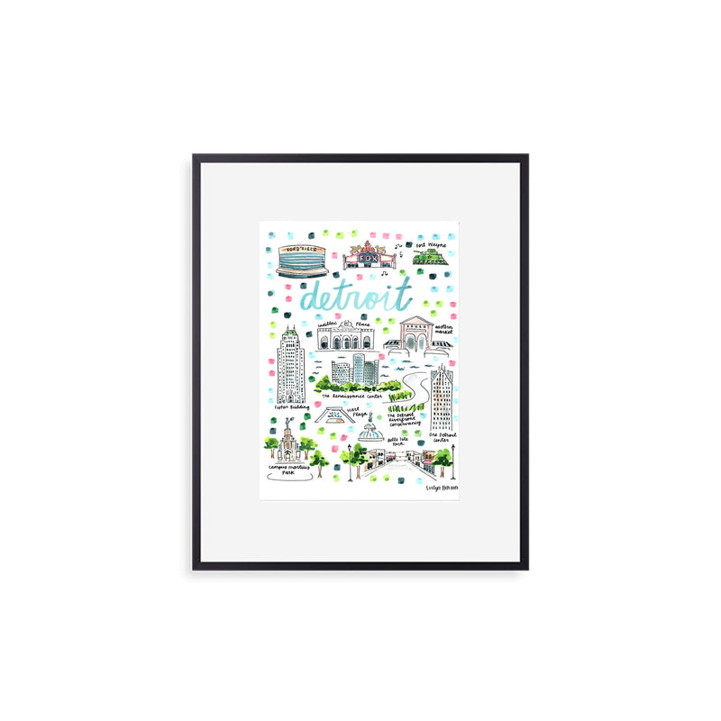 "Detroit, MI" Fine Art Print