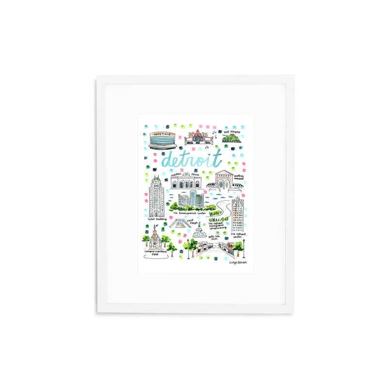 "Detroit, MI" Fine Art Print