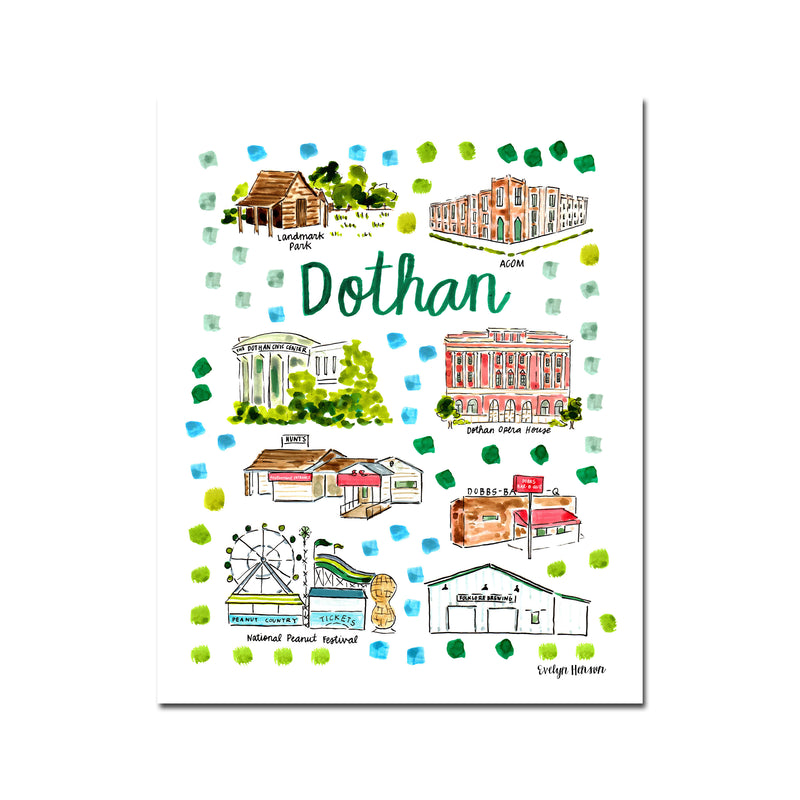 "Dothan, AL" Fine Art Print