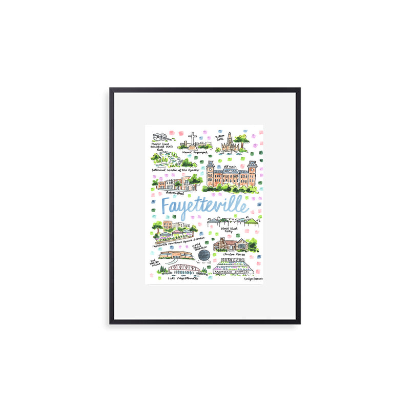 "Fayetteville, AR" Fine Art Print