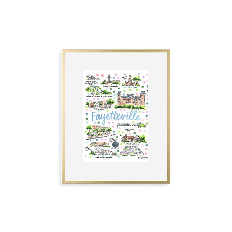 "Fayetteville, AR" Fine Art Print