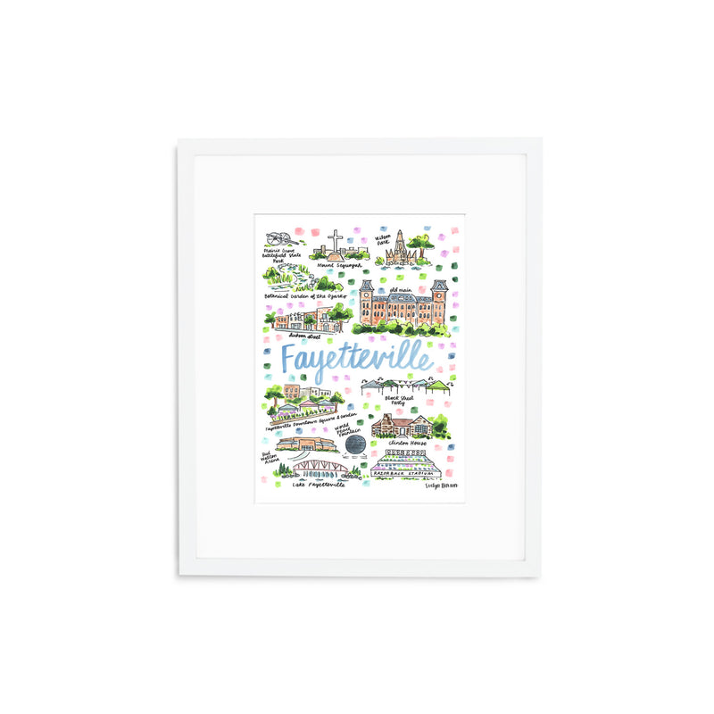 "Fayetteville, AR" Fine Art Print