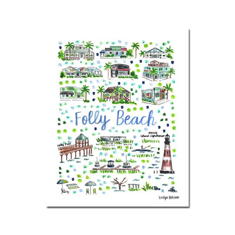 "Folly Beach, SC" Fine Art Print