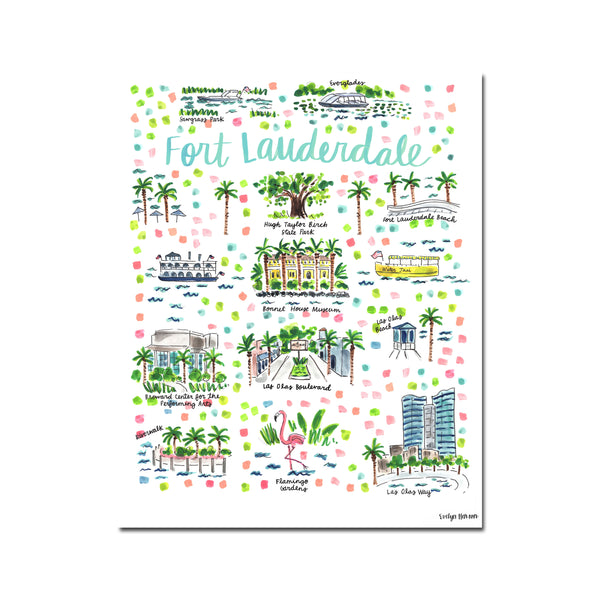 "Fort Lauderdale, FL" Fine Art Print