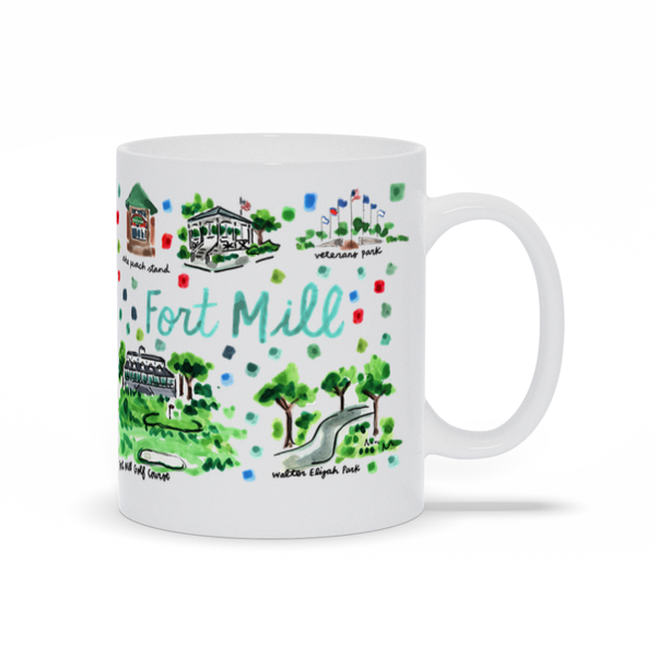 Fort Mill, SC Map Mug