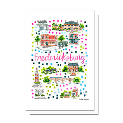 Fredericksburg, VA Map Card