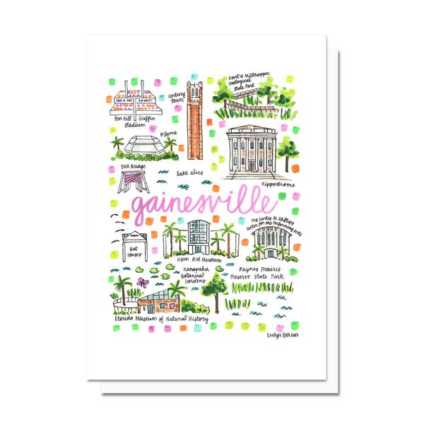 Gainesville, FL Map Card