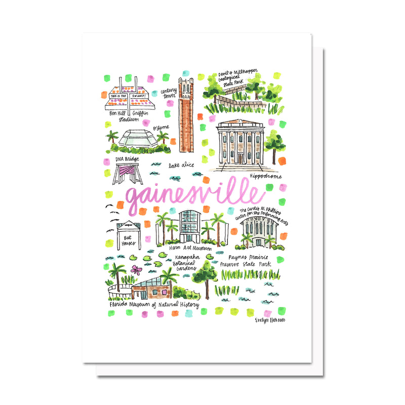 Gainesville, FL Map Card