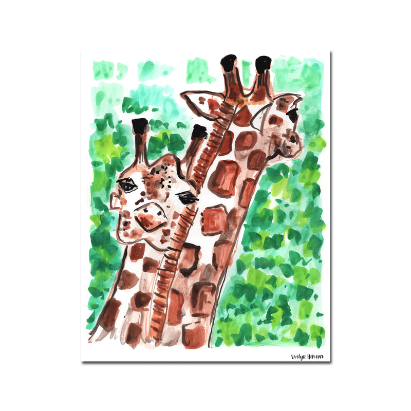 The "Giraffing Crazy Life" Print