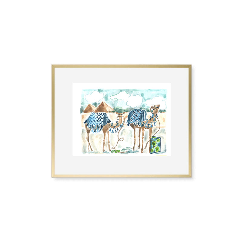 The "Giza Camels" Fine Art Print