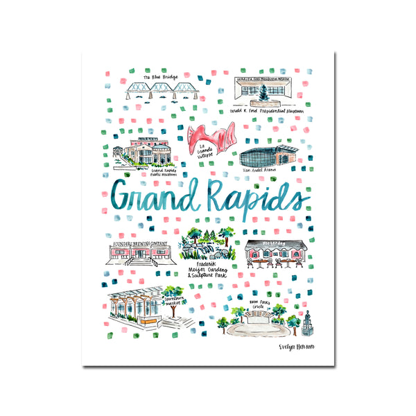 "Grand Rapids, MI" Fine Art Print