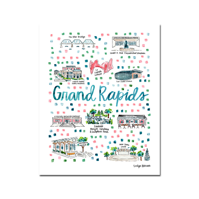 "Grand Rapids, MI" Fine Art Print