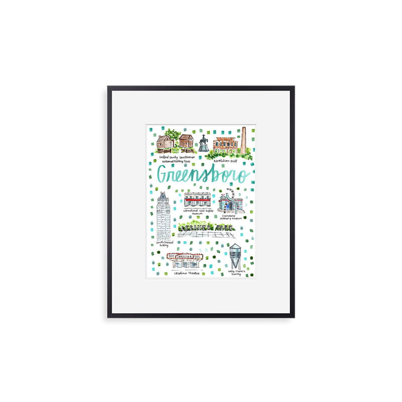 "Greensboro, NC" Fine Art Print