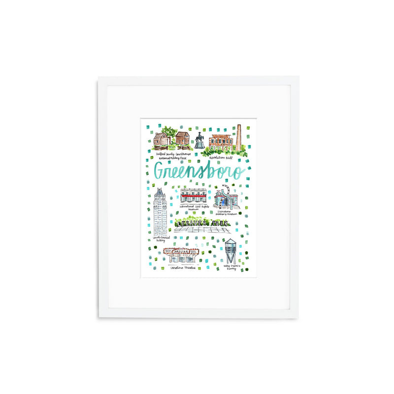"Greensboro, NC" Fine Art Print
