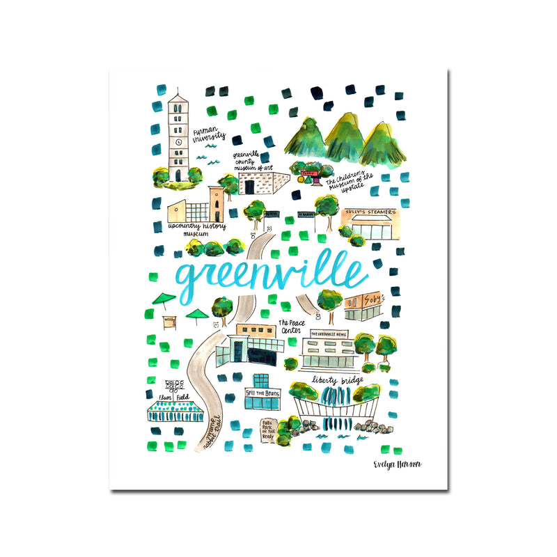 "Greenville, SC" Fine Art Print